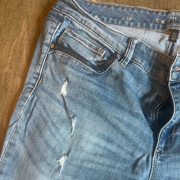 WHBM jeans with leather detail - Picture 2 of 6